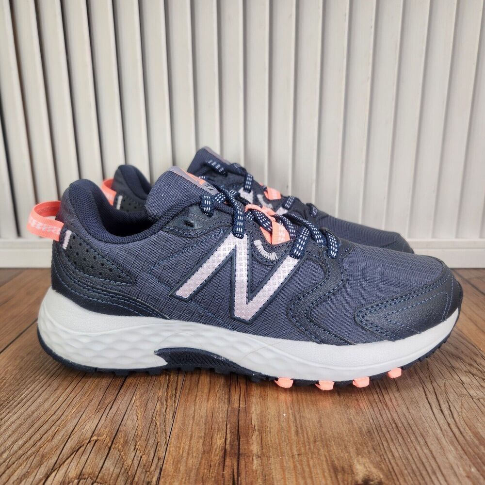 New Balance 410 v7 Womens 6.5B Blue Trail Running Hiking Sneakers Shoes WT410TP7